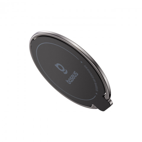 
Magnetinis žiedo laikiklis išmaniajam telefonui su stovo funkcija - titanas
