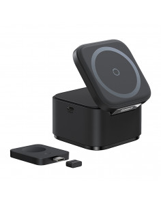 
3 viename „MagSafe“ 25 W išmaniojo laikrodžio įkroviklis – juodas
