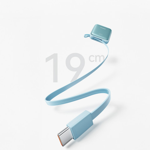 
10000mAh 22,5W nešiojama baterija su integruotais laidais – mėlyna
