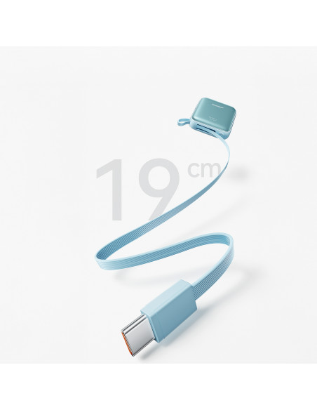 
10000mAh 22,5W nešiojama baterija su integruotais laidais – mėlyna
