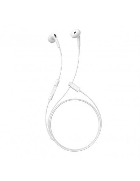 
USB-C laidinės į ausis įdedamos ausinės – baltos
