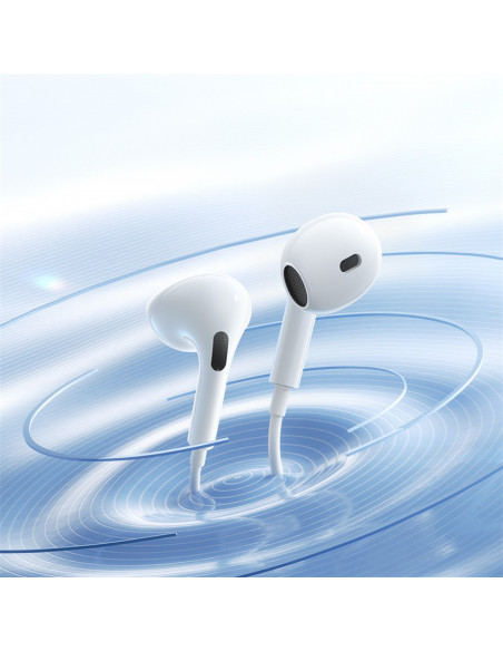 
Laidinės ausinės su mini lizdu – baltos
