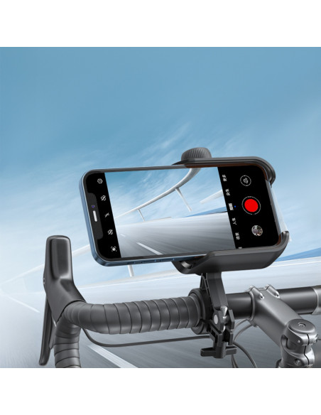 
Telefono laikiklis dviračiui, motociklui, motoroleriui 4,7–7 colių – juodas
