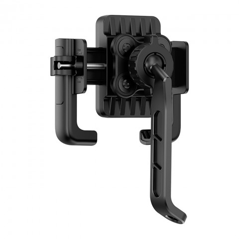 
Motociklo telefono laikiklis su smūgius sugeriančiu laikikliu veidrodėliui - juodas
