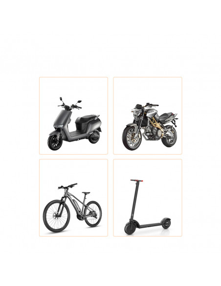 
Telefono laikiklis dviračiui, motociklui, motoroleriui 4,7–7 colių – juodas
