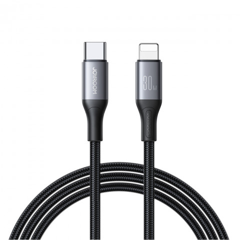 
USB-C – iPhone Lightning 30W 2m laidas – juodas
