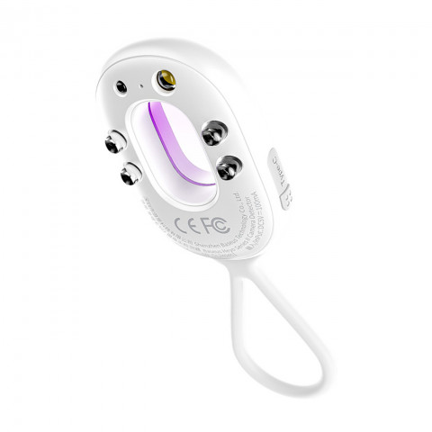 
Paslėptos kameros detektorius su signalizacija, mini žibintuvėlis, USB-A - USB-C laidas - baltas
