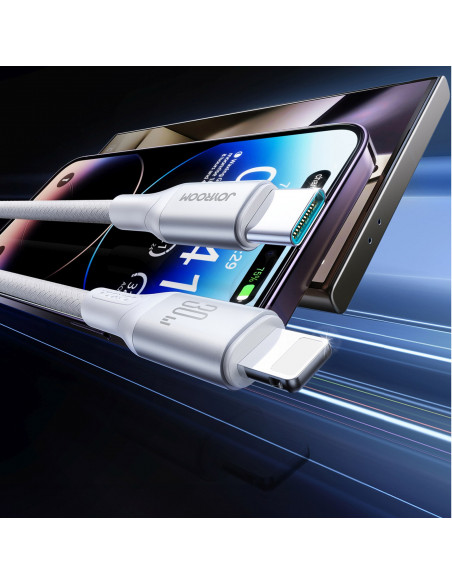 
USB-C – iPhone Lightning 30W 2m laidas – baltas
