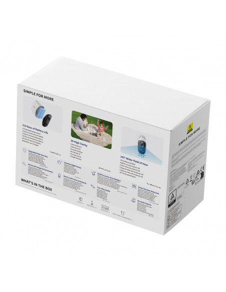 
„Security N1“ lauko kamera 2K stebėjimui – balta
