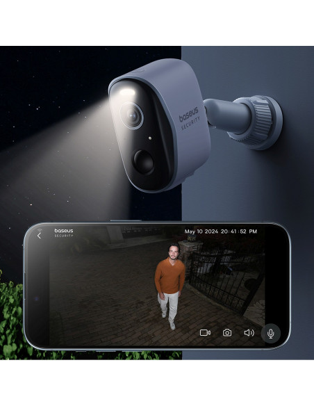 
„Security N1“ lauko kamera 2K stebėjimui – balta
