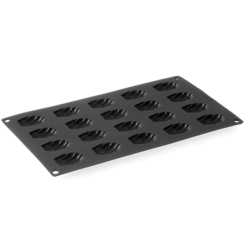 Nelipnios silikoninės formos kepimui iki 260C MINI-MADELEINES 176x300mm GN1/3 - Hendi 677308