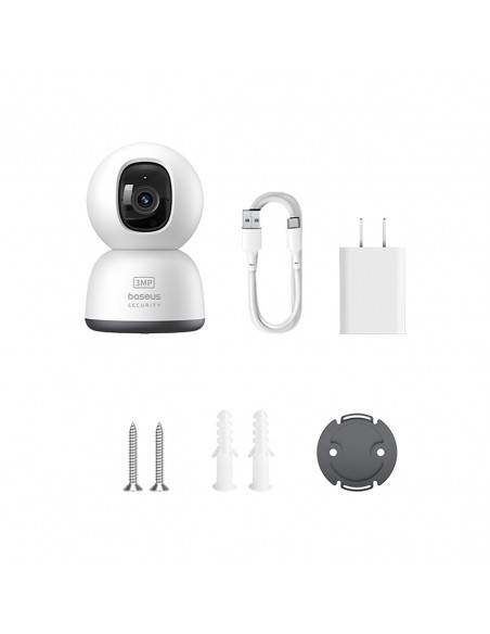 
„Security P1 Lite“ vidaus kamera su „MicroSD“ kortele, „Wi-Fi 2K“ stebėjimu – balta
