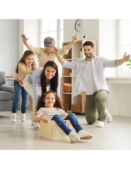 
„Security P1 Lite“ vidaus kamera su „MicroSD“ kortele, „Wi-Fi 2K“ stebėjimu – balta
