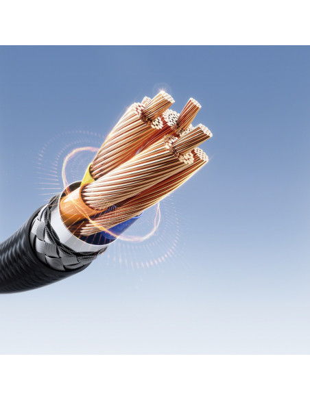 
USB-A - USB-C 3A 2 m laidas - juodas
