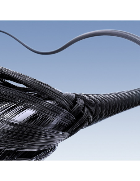 
USB-A - USB-C 3A 2 m laidas - juodas
