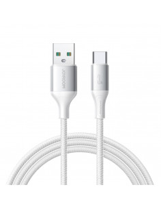 
USB-A - USB-C 3A 2 m kabelis - baltas
