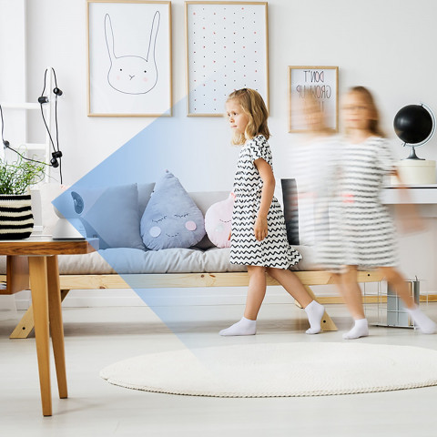 
„Security P1“ vidinė kamera su „MicroSD“ kortele, „Wi-Fi 3K“ stebėjimu – balta
