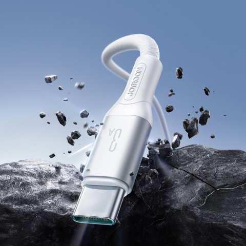 
USB-A - USB-C 3A 2 m kabelis - baltas
