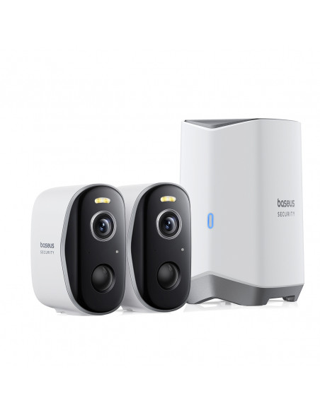 
Lauko stebėjimo rinkinys su 2 2K kameromis ir 16 GB „Wi-Fi“ – baltas
