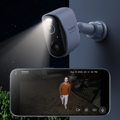 
Lauko stebėjimo rinkinys su 2 2K kameromis ir 16 GB „Wi-Fi“ – baltas
