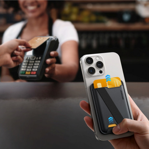 
Magnetinė piniginė 3 kortelėms, suderinama su „MagSafe“ - juoda
