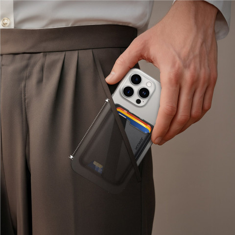 
Magnetinė piniginė 3 kortelėms, suderinama su „MagSafe“ - juoda
