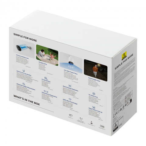 
Lauko stebėjimo kamera „Security B1“, 8 GB „Wi-Fi“, 100 lm, 7800 mAh
