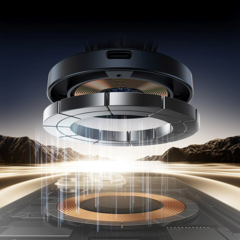 
„MagSafe“ belaidis telefono įkroviklis automobilyje, montuojamas ant prietaisų skydelio – juodas
