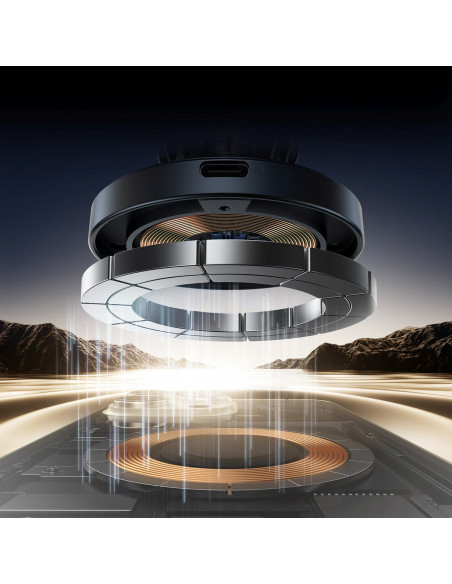 
„MagSafe“ belaidis telefono įkroviklis automobilyje, montuojamas ant prietaisų skydelio – juodas
