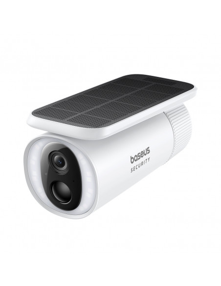 
„Security S1“ saulės energija varoma lauko kamera stebėjimui 2K 8x 8 GB 400 lm – balta
