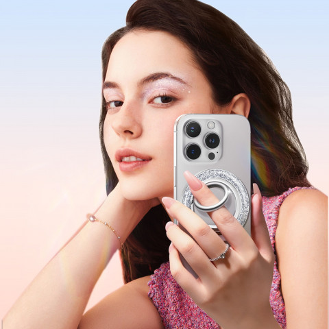 
Magnetinis telefono žiedo laikiklis - baltas
