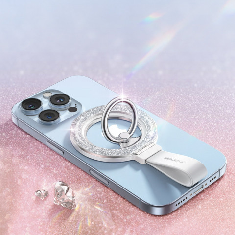 
Magnetinis telefono žiedo laikiklis - baltas
