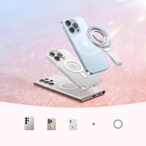 
Magnetinis telefono žiedo laikiklis - baltas
