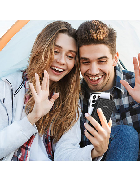 
K11 Pro 20000mAh išorinė baterija su integruotais laidais – juoda
