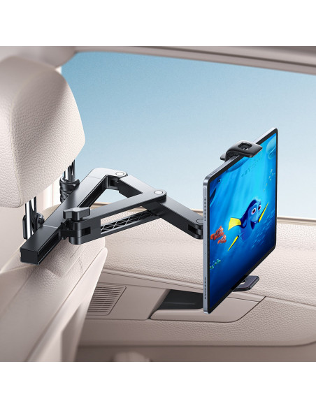 
Automobilinis galvos atramos laikiklis 4,7–13 colių telefonui ir planšetiniam kompiuteriui
