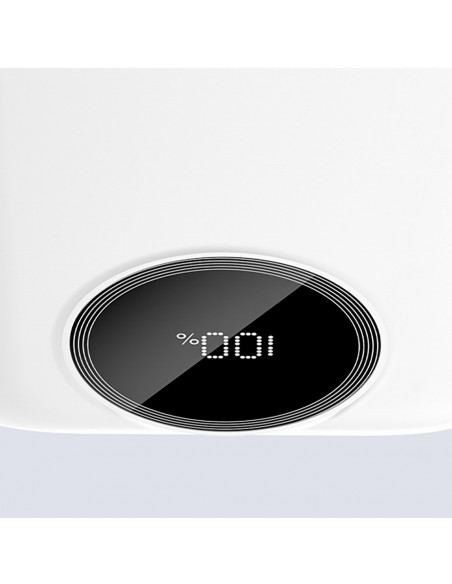 
K13 10000mAh išorinė baterija su integruotu laidu – balta
