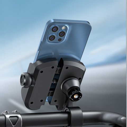 
Telefono laikiklis dviračiui, motociklui, motoroleriui 4,7–7 colių – juodas
