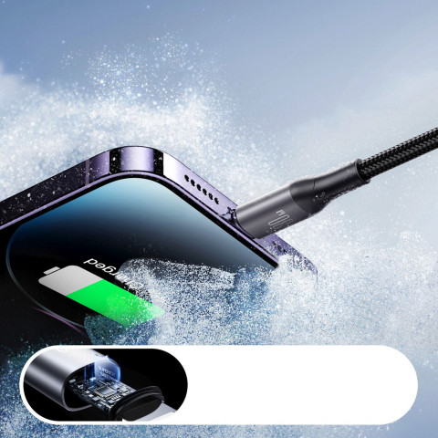 
USB-C – iPhone Lightning 30W 2m laidas – juodas
