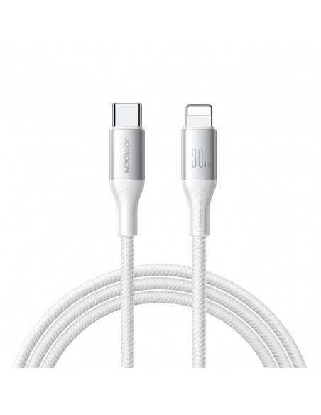 
USB-C – iPhone Lightning 30W 2m laidas – baltas
