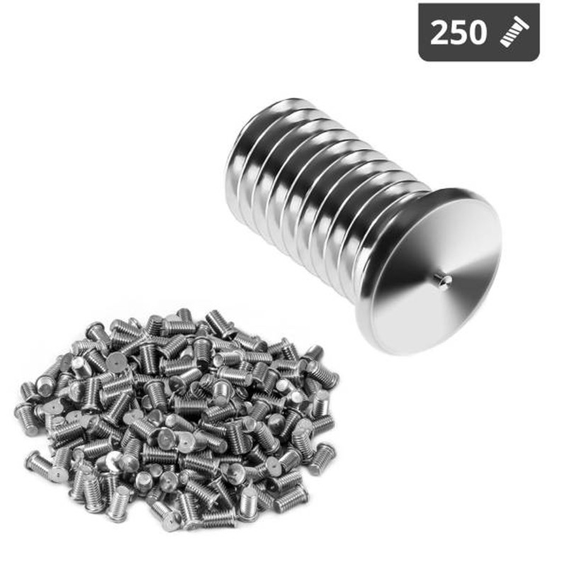 Suvirinimo kaiščiai suvirinimo aparatams nerūdijančio plieno suvirinimo aparatai M5 10mm Stamos Vokietija 250 vnt.