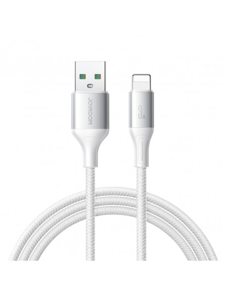 
USB-A - iPhone Lightning 3A kabelis 2 m - baltas
