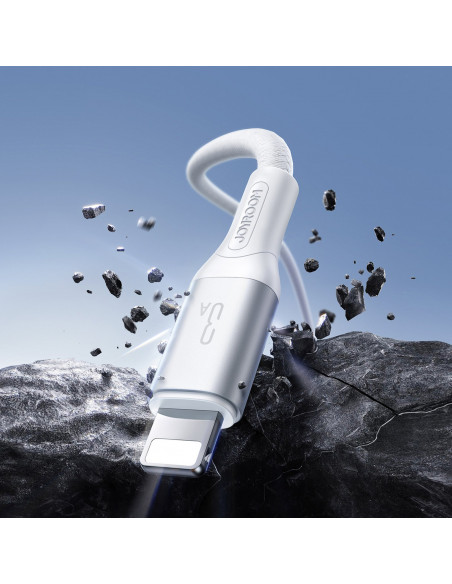 
USB-A - iPhone Lightning 3A kabelis 2 m - baltas
