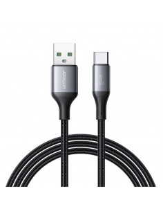 
USB-A - USB-C 3A 2 m laidas - juodas
