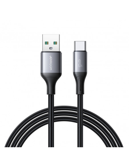 
USB-A - USB-C 3A 2 m laidas - juodas
