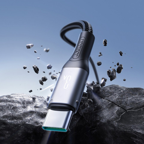 
USB-A - USB-C 3A 2 m laidas - juodas
