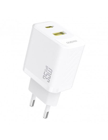 
Sieninis įkroviklis su USB-C laidu 1 m 35 W - baltas
