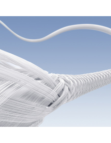 
USB-A - USB-C 3A 2 m kabelis - baltas
