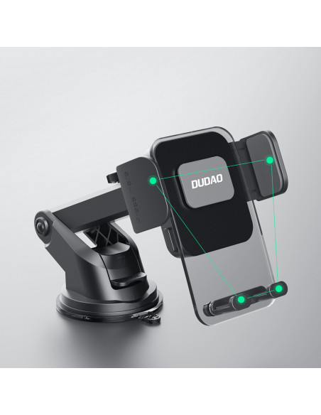 
Automobilinis telefono laikiklis, skirtas prietaisų skydeliui arba priekiniam stiklui
