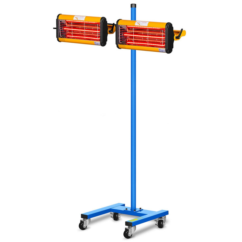 Dažų infraraudonųjų spindulių šilumos radiatorius dažams džiovinti ant stovo 2200W IR-DRYER2000.2