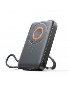 
3 viename indukcinis išorinis akumuliatorius 10000mAh 22.5W su integruotu „MagSafe“ laidu – juodas
